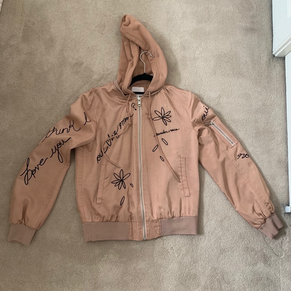 Cinq a Sept pink bomber jacket